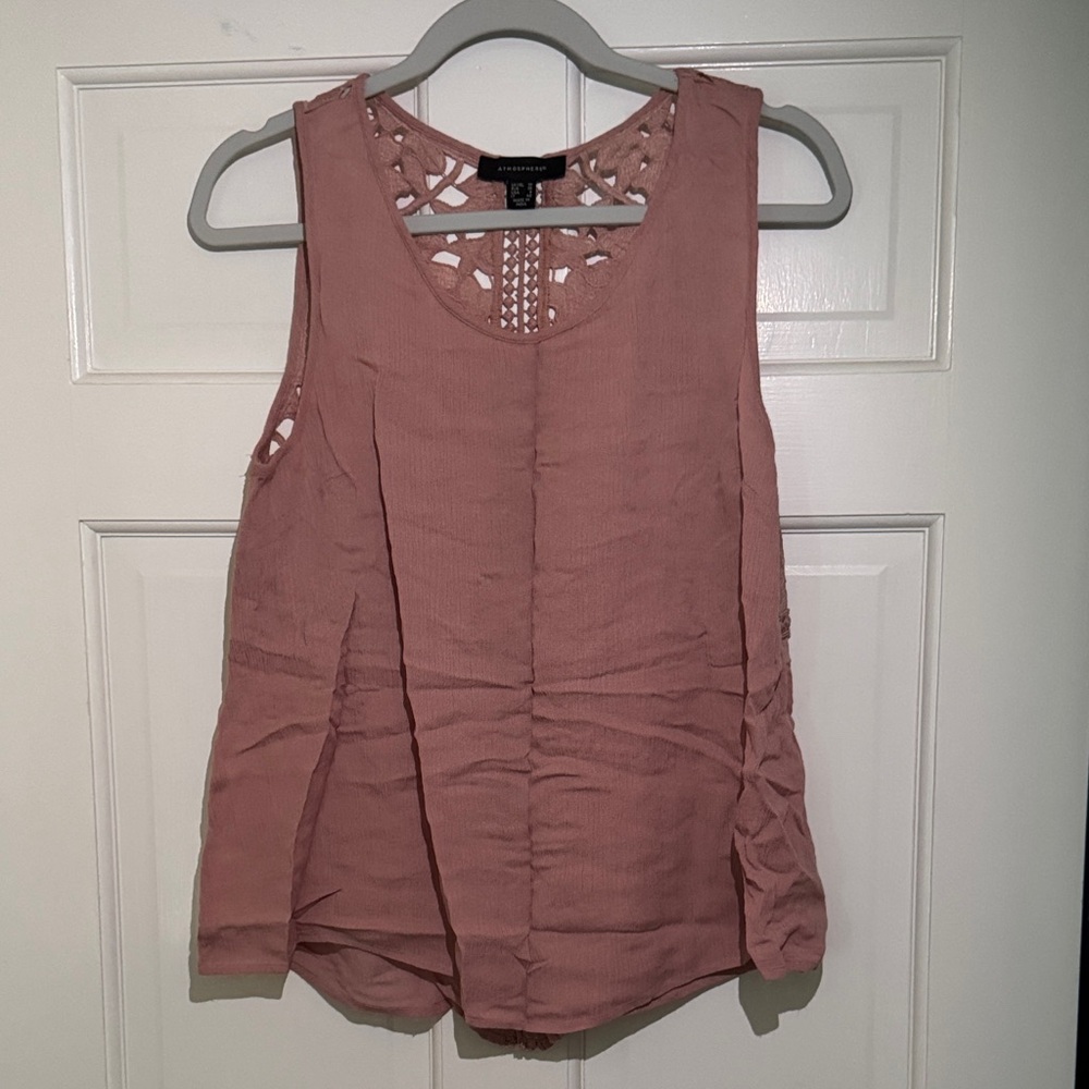 Women's Peach Sleeveless Top